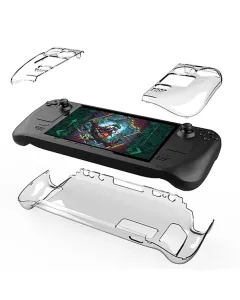 Pgtech Crystal Case For Steam Deck Game Console - Clear