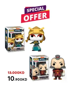 Funko POP! Animation: Avatar - Suki And Admiral Zhao 2in1 Bundle offer