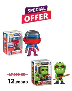 Funko POP! Retro Toys: Masters of the Universe- Roboto (SDCC) (Exc) And Whiplash (SDCC) (Exc) 2in1 Bundle offer