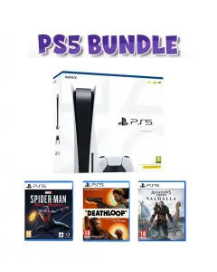 Sony PS5 Console (European CD Version) - R2 With Three Games Bundle Offer
