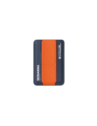 SkinArma Kado Mag-Charge Card Holder With Grip Stand - Navy/Orange