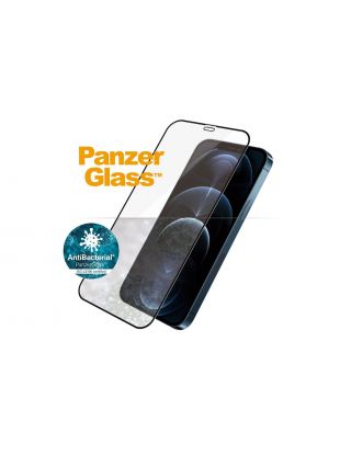 PanzerGlass (Case Friendly) Edge-to-Edge Screen Protector for iPhone 12 Pro Max - Black
