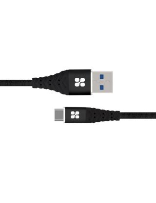 PROMATE NerveLink-C High Speed USB-C Data & Charge Cable - Black