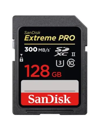 SANDISK EXTREME PRO UHS-II SDXC 128GB 300MB/S 2000X 4K