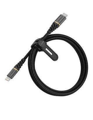 OtterBox Lightning to USB-C Fast Charge Cable, Premium, 1 Meter- Black