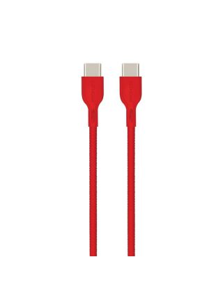 PROMATE PowerBeam-CC2 60W Power Delivery Enabled USB-C to USB-C Data Sync & Charge Cable - 200CM - RED