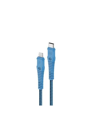MOMAX TOUGH-LINK LIGHTNING TO TYPE-C 2X STRAIN RELIEF CABLE1.2M-BLUE