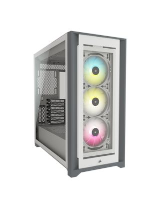 Corsair iCUE 5000X RGB Mid-Tower Smart Case - White