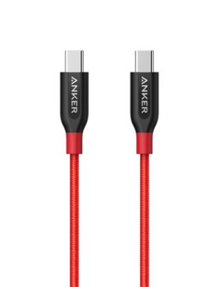 Anker Powerline+ USB-C to USB-C 2.0 (0.9m/3ft) Red 18 Month Warranty