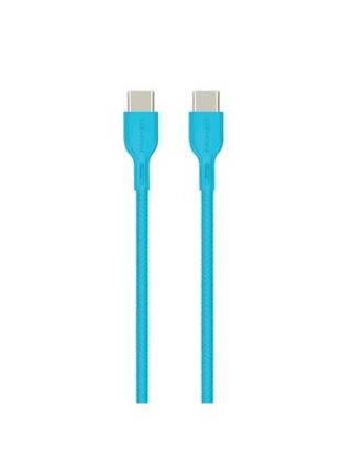 PROMATE POWERBEAM-CC USB-C TO USB-C DATA&CHARGE CABLE 60WATTS 120CM - BLUE