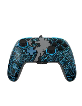PDP: Nintendo Switch - Rematch GLOW Wired Controller Sheikah Shoot