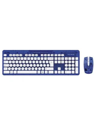 PDP Rock Candy Wireless Keyboard + Mouse - Blueberry Boom