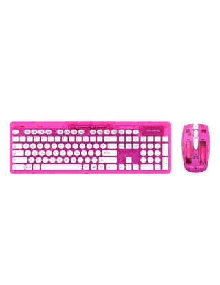 PDP Rock Candy Wireless Keyboard + Mouse - Pink Palooza