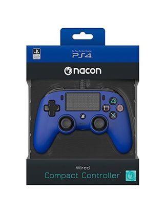 Nacon - Wired Compact Controller for PlayStation 4 - Blue