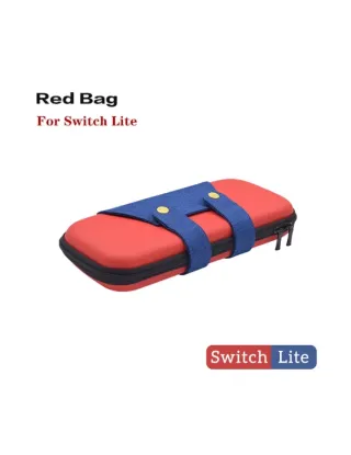 Nintendo: Portable Case Storage Bag Hardshell Pouch For Lite Console - Blue/red