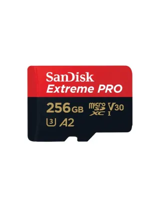 SanDisk 256GB Extreme PRO microSD UHS-I Card with Adapter Memory Card - SDSQXCD-256G-GN6MA