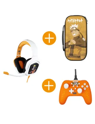 KONIX Naruto Shippuden - Gamer_Pack (Gaming Headset / Wired Controller / Carry Bag)