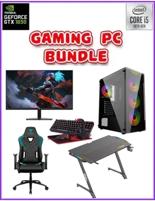 Twisted Minds MANIC Shooter-3 Gaming Pc With Gaming Monitor, Desk, Chair And 4in1 Gaming Combo New Bundle Offer