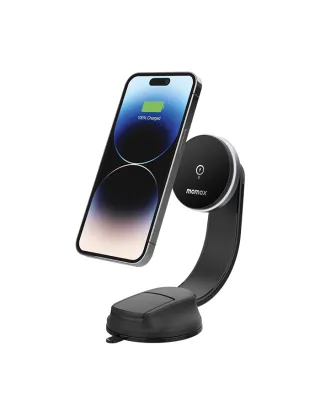 Momax Q.Mag Mount 5 15W magnetic wireless charging car mount (Suction cup mount) CM25B