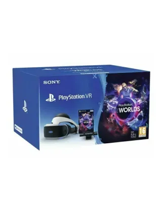 Sony PlayStation Virtual Reality Bundle With (VR Headset, VR Camera, 2 Move Montion Controllers And VR Worlds Game)