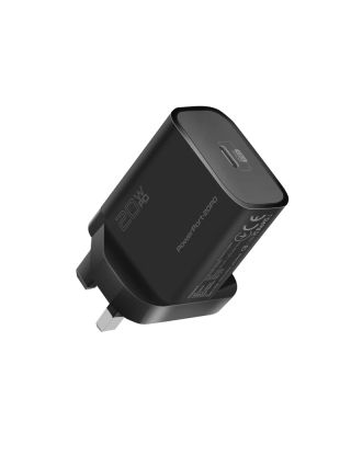 PROMATE PowerPort-20PD 20W Power Delivery USB-C Wall Charger - Black