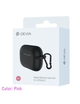 Devia Naked Silicon Case for Airpods 3 - Pink