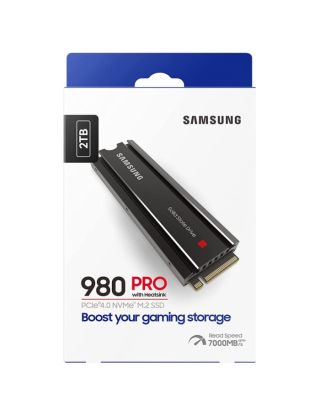 Samsung 980 Pro with Heatsink PCIe 4.0 NVMe Internal Solid State Drive -2 TB