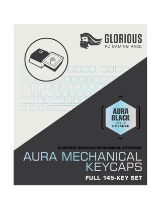 Glorious Aura Mechanical Keycaps v2 PBT - Black