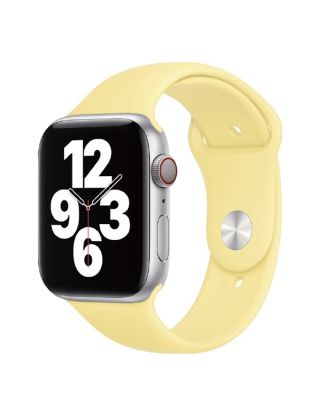 WIWU One Color Sport Band Watchband For iWatch 42-44mm - Light Lemon Yellow