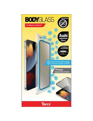 Torrii Bodyglass Screen Protector for iPhone 13 mini (5.4) Anti-bacterial Coating - Privacy