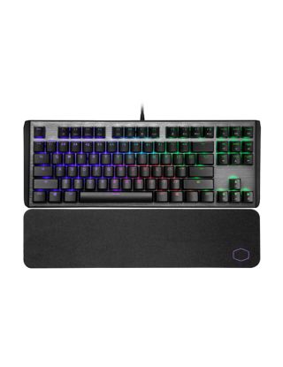 Cooler Master CK530 V2 Tenkeyless RGB Mechanical Gaming Keyboard and Wrist Rest - (AE Layout) - Red Switch