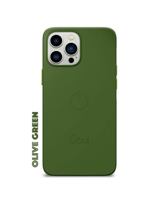Goui Magnetic Cover For iPhone 12 Pro Max  - Olive Green