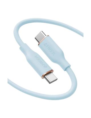 Anker PowerLine III Flow USB-C to USB-C Cable 100W (1.8m/6ft) – Misty Blue