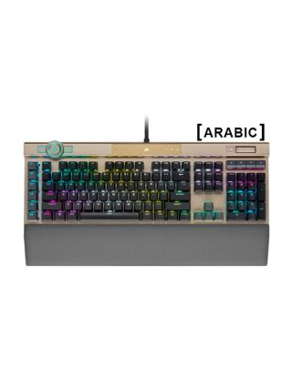 Corsair K100 RGB Optical-Mechanical Gaming Keyboard - Midnight Gold - AR Layout