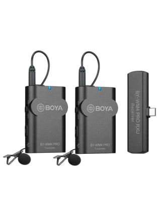 Boya By-wm4 Pro-k5 2.4 Ghz Wireless Microphone System For Android And Other Type-c Devices (Receiver & Transmitter)
