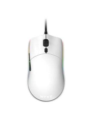 NZXT LIFT Lightweight Ambidextrous medium Wired Mouse - White