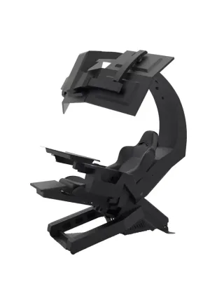 Gameon Gaming Simulator Chair IW-UNICORN Reclining Up to a Flat Position – Black