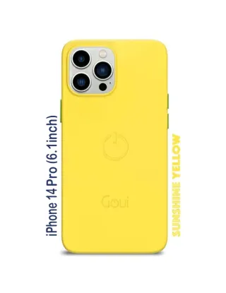Goui iPhone 14 Pro (6.1inch) Magnetic Case with Magnetic Bars - Sunshine Yellow
