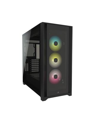 Corsair iCUE 5000X RGB Mid-Tower Case - Black