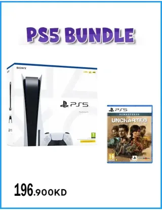 Sony PS5 Console (European CD Version) - R2 With PS5 Uncharted Game Bundle Offer