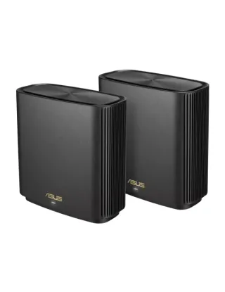ASUS ZenWiFi AX XT8 - AX6600 Whole-Home Tri-band Mesh WiFi 6 System - 2 Pack Black - (31020)