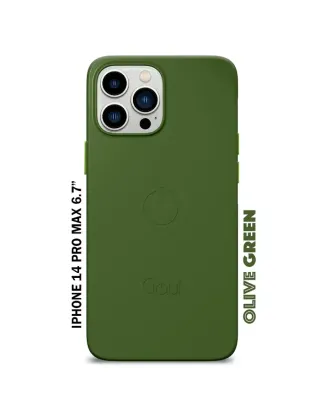 Goui iPhone 14 Pro Max (6.7inch) Magnetic Case with Magnetic Bars - Green Olive