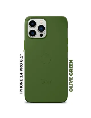 Goui iPhone 14 Pro (6.1inch) Magnetic Case with Magnetic Bars - Green Olive