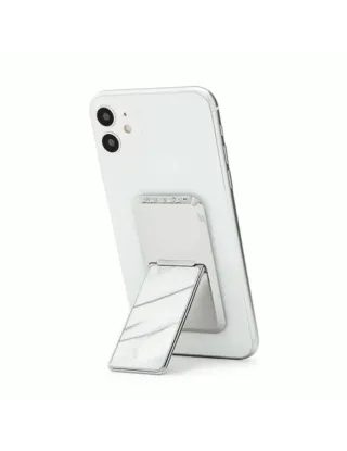 HANDLstick Stone Collection Smartphone Grip And Stand - Marble White