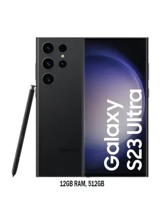 Samsung Galaxy S23 Ultra 5G 12GB RAM, 512GB Smart Phone - Phantom Black - 31653