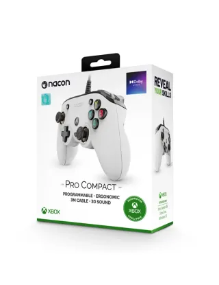 Nacon Pro Compact Gaming Controller Xbox One/ Series X/S - white