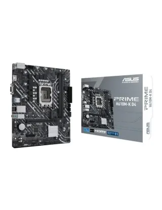 ASUS PRIME H610M-K DDR4 Micro-ATX Motherboard