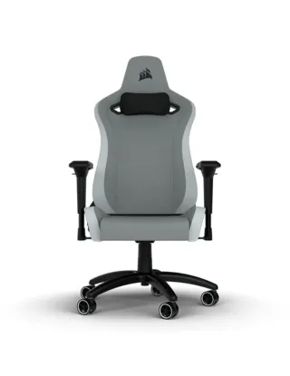 Corsair TC200 Soft Fabric Gaming Chair - Light Grey/White - CF-9010048-WW