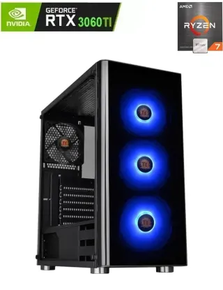 Thermaltake V200 Tempered Glass AMD Ryzen7 5800X 8-core Mid Tower Gaming Pc