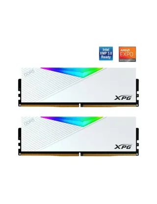 XPG Lancer RGB (16X2) 32GB DDR5 - 5600MT/S Memory - White